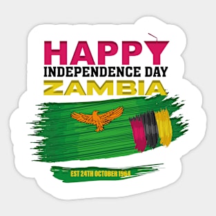 Happy Independence Day Zambia Sticker